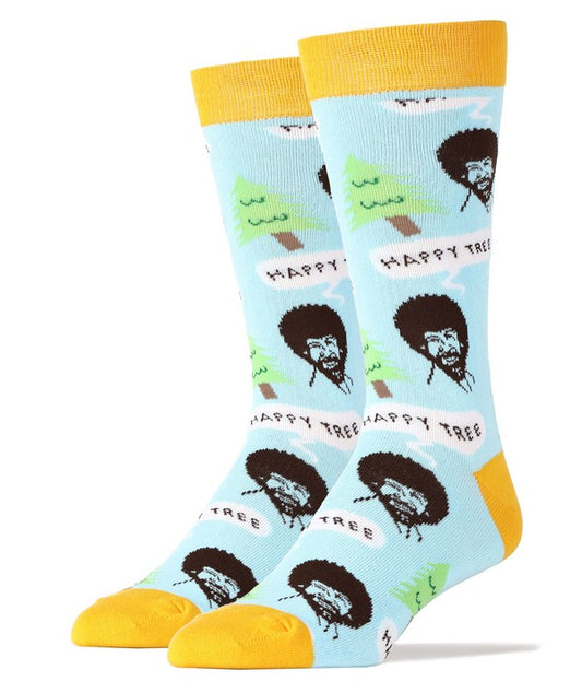 Bob Ross Happy Tree -Funny Socks