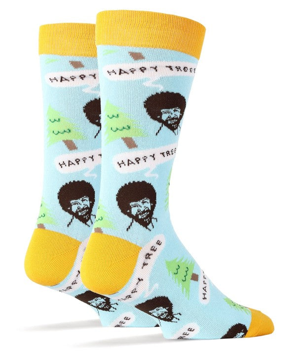 Bob Ross Happy Tree -Funny Socks