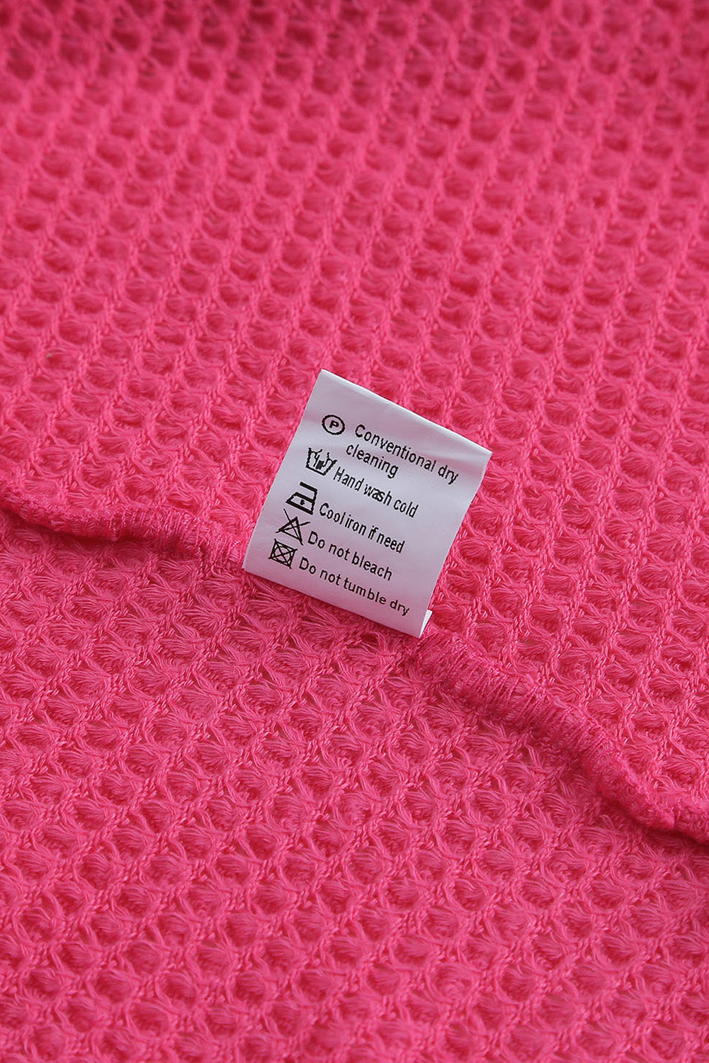 BMC🖤Pink Waffle Knit Button Up