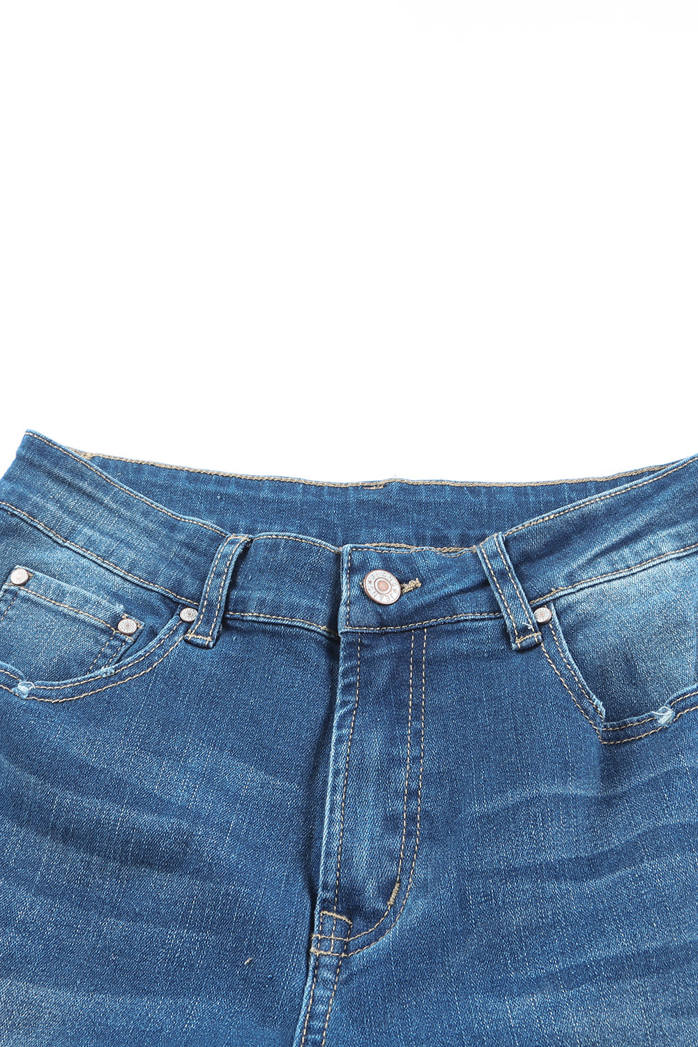 BMC🖤Sky Blue Medium Wash High Rise Flare Jeans
