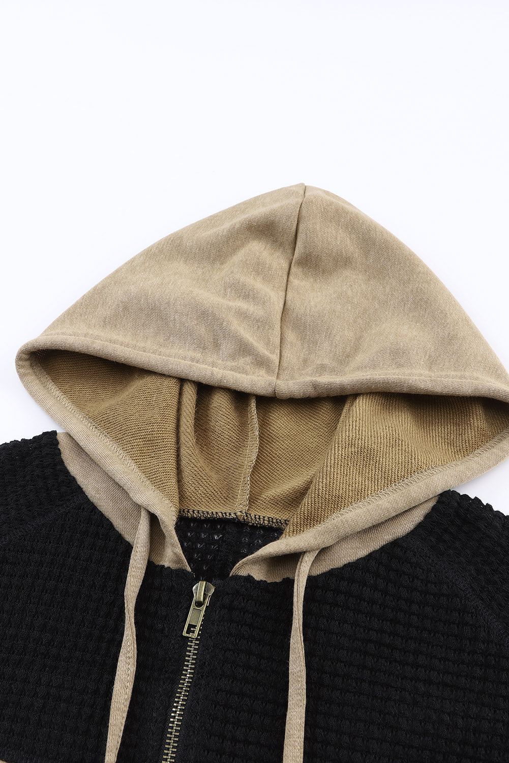 BMC🖤Patchwork Vintage Washed Hooded Jacket