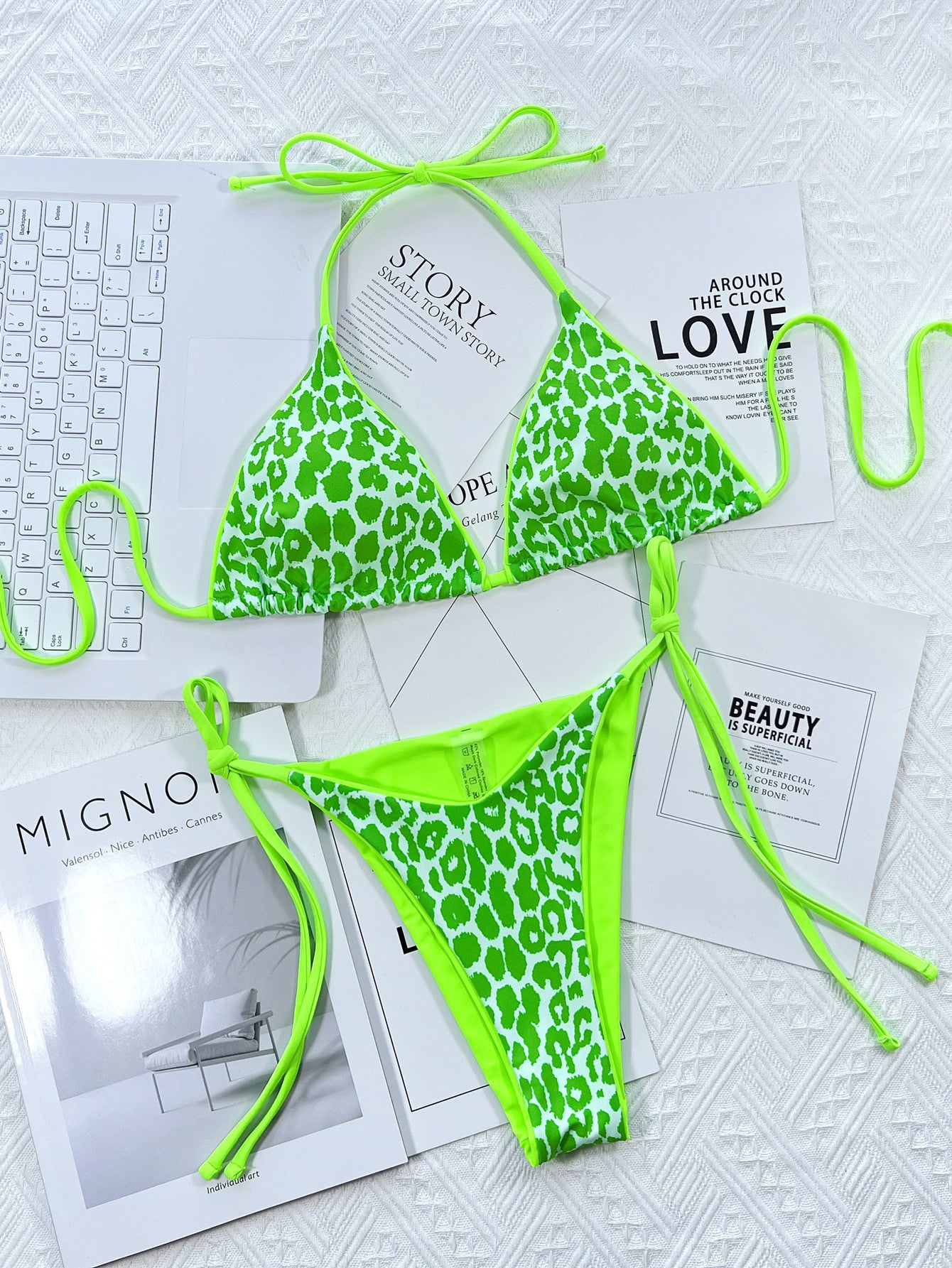 BMC™🖤 Neon Leopard Bikini Set